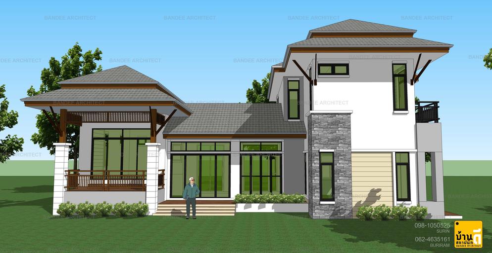 งานออกแบบบ้านคุณอภิชาติ กุลธานี