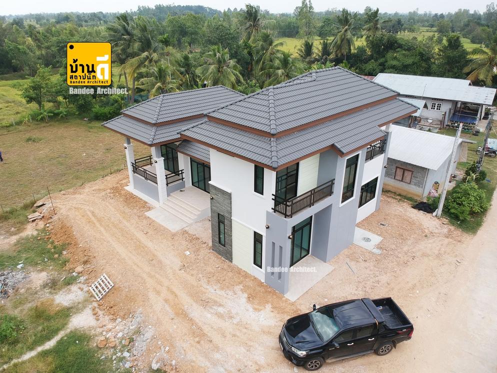 งานก่อสร้างบ้านคุณอภิชาติ กุลธานี