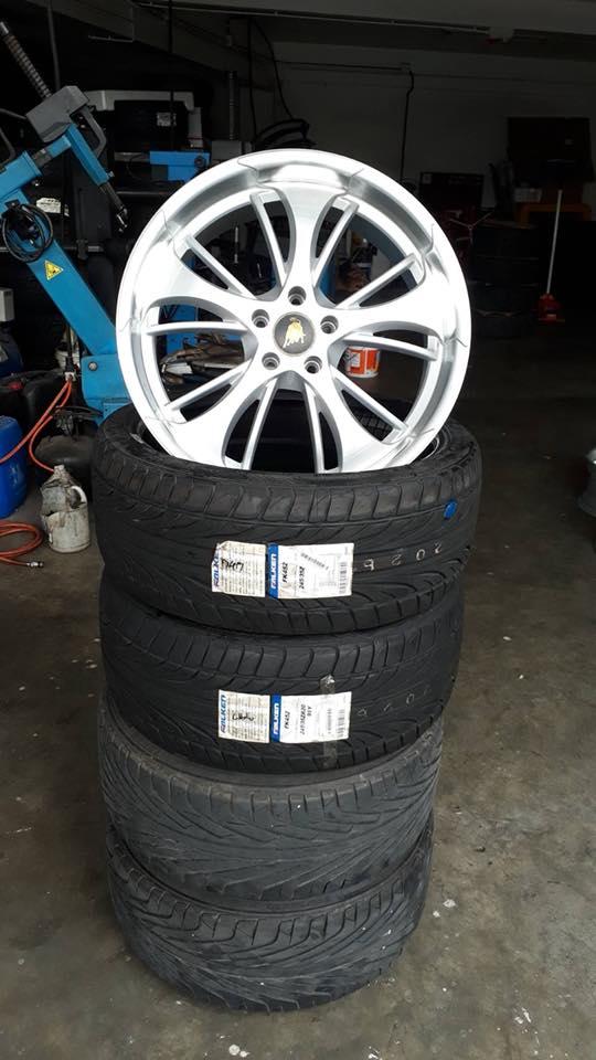 เปลี่ยนยาง Falken และล้อ 20 ที่ CS.automax 2555