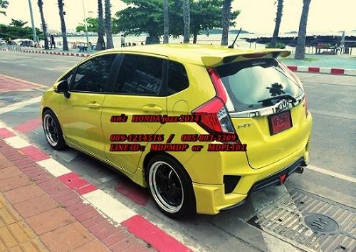 ชุดแต่ง HONDA JAZZ 2014 MUGEN STYLE สวยเรียบ พร้อม ไฟเบรก LED หลัง