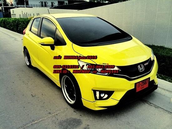 ชุดแต่ง HONDA JAZZ 2014 MUGEN STYLE สวยเรียบ พร้อม ไฟเบรก LED หลัง