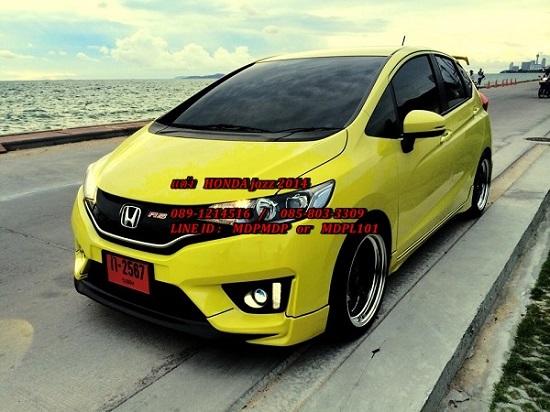 ชุดแต่ง HONDA JAZZ 2014 MUGEN STYLE สวยเรียบ พร้อม ไฟเบรก LED หลัง