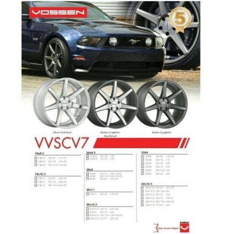 ล้อแม็กซ์ Vossen "รุ่น vvscv7" และ "รุ่น CVT Silver Left-Right"