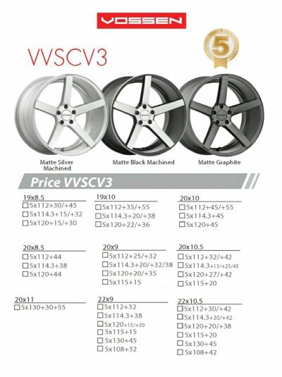 ล้อแม็กซ์ Vossen "รุ่น VVSCV" 