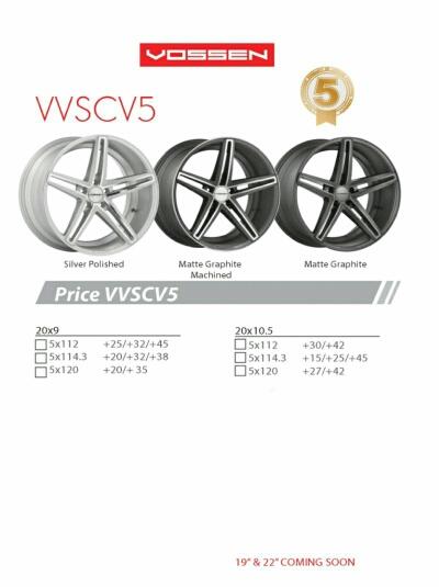 ล้อแม็กซ์ Vossen "รุ่น VVSCV" 