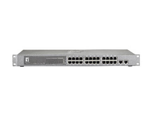 26-Port Fast Ethernet PoE Switch, 2 x SFP/RJ45 Combo Gigabit, 802.3at PoE+, 24 PoE Outputs, 480W รุ่น FGP-2412