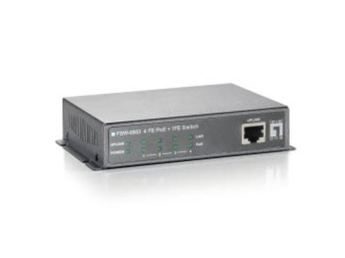 5-Port Fast Ethernet PoE Switch, 802.3af PoE, 4 PoE Outputs, 61.6W รุ่น FSW-0503 (power adapter included)/FSW-0503Z (excl. power adapter)