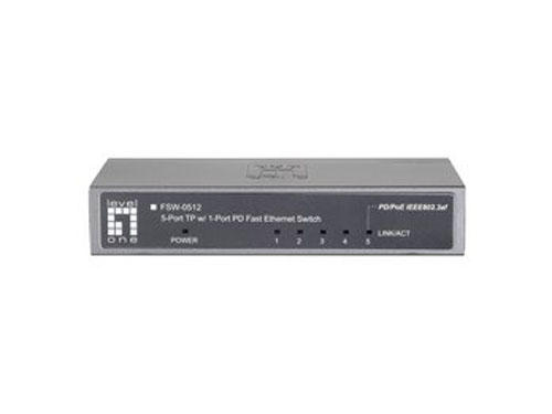 5-Port Fast Ethernet PoE PD Switch รุ่น FSW-0512