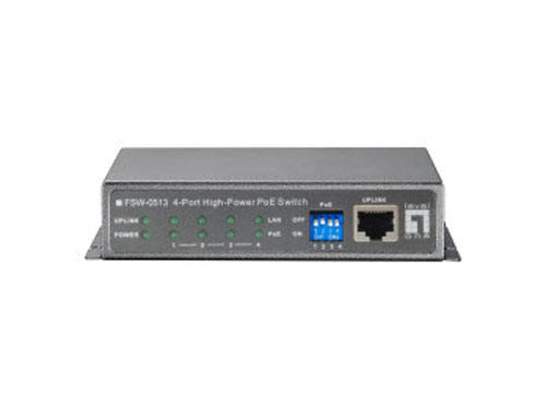 5-Port Fast Ethernet PoE Switch, 4 PoE Outputs, 120W รุ่น FSW-0513(power adapter included)/FSW-0513Z (excl. power adapter )