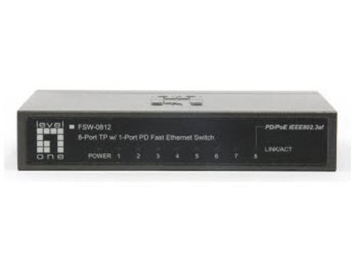 8-Port Fast Ethernet PoE PD Switch รุ่น FSW-0812