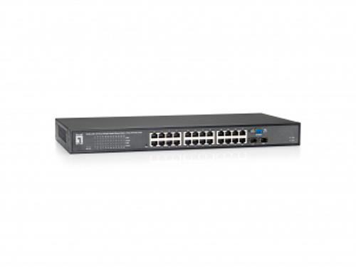 24-Port L2 Managed Gigabit Switch, 2 x SFP/RJ45 Combo รุ่น GEL-2460