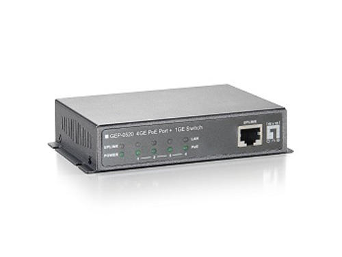 5-Port Gigabit PoE Switch, 61.6W, 802.3af PoE, 4 PoE Outputs รุ่น GEP-0520(power adapter included)/GEP-0520Z (excl. power adapter )