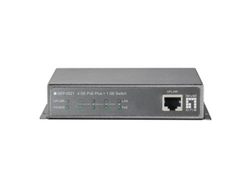 5-Port Gigabit PoE Switch, 802.3at PoE+, 4 PoE Outputs, 115W รุ่น GEP-0521