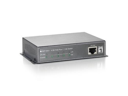 5-Port Gigabit PoE Switch, 802.3at PoE+, 4 PoE Outputs, 115W รุ่น GEP-0521