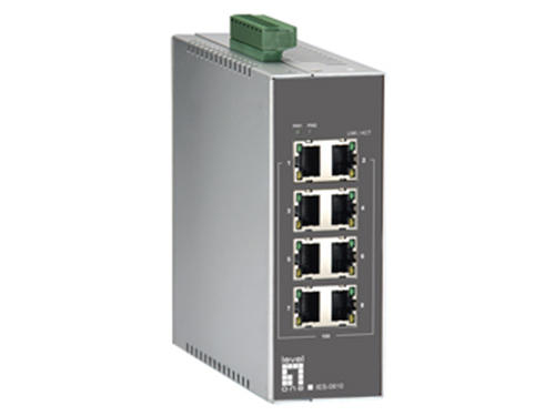 8-Port Industrial Fast Ethernet Switch, DIN-Rail รุ่น IES-0810