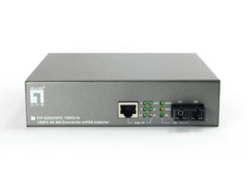 10/100BASE-TX to 100BASE-FX SMF SC PoE Converter, 20km รุ่น FVT-0204TXFC