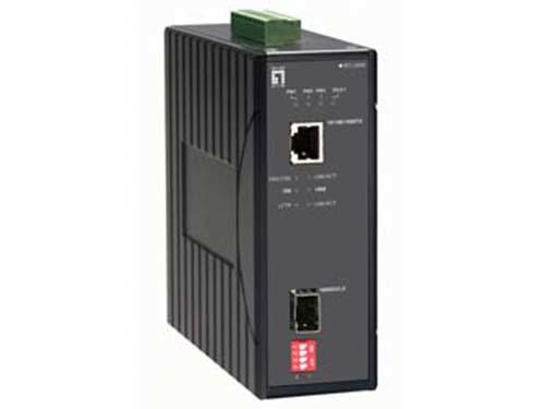 10/100/1000 Industrial Media Converter, SFP -40 ~ 75C รุ่น IEC-2000