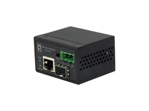 Industrial Fast Ethernet mini Media Converter - 10/100Mbps RJ-45 Copper to 100Mbps SFP Fiber รุ่น IEC-4000