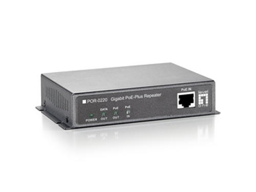 Gigabit PoE Repeater, Cascade, 802.3at PoE+ รุ่น POR-0220