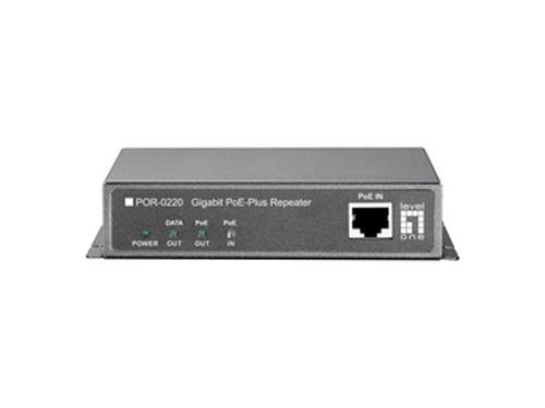 Gigabit PoE Repeater, Cascade, 802.3at PoE+ รุ่น POR-0220