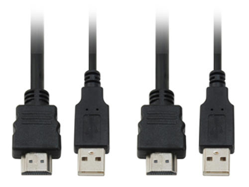 2-Port Cable KVM Switch, HDMI, USB รุ่น KVM-0290