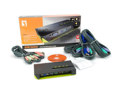 4-Port KVM Switch, PS/2, Audio รุ่น KVM-0411