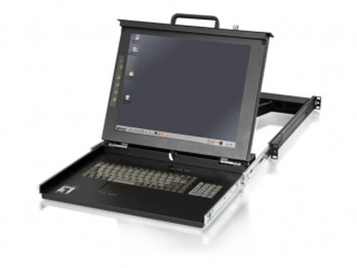 17" LCD KVM Rack Console รุ่น KVM-0117US (English K/B)/KVM-0117DE (German K/B)/KVM-0117FR (French K/B)