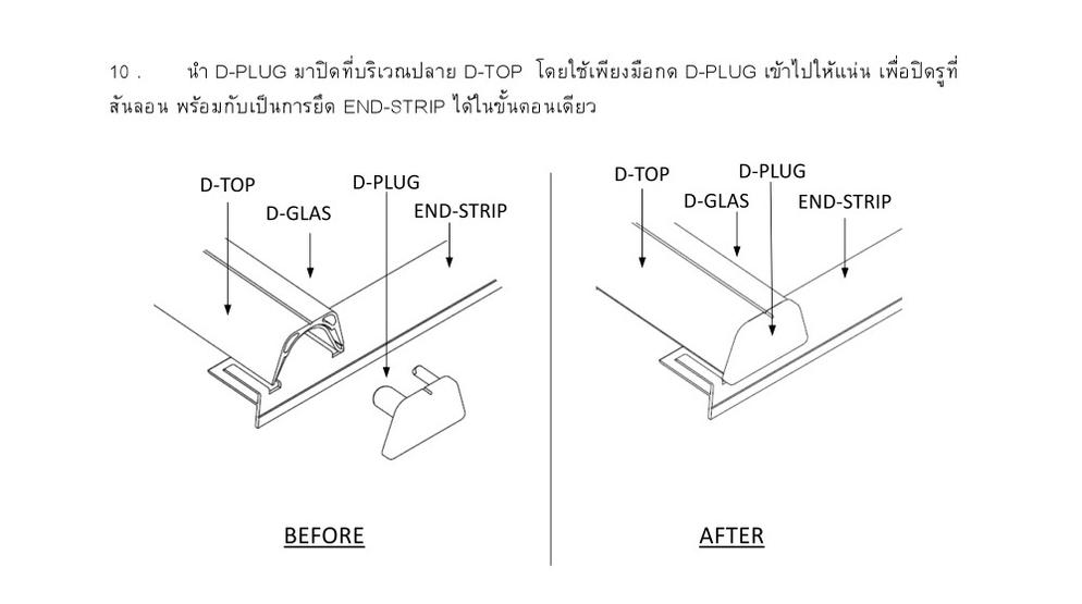 วิธีการติดตั้งแผ่นดีกลาส D-GLAS