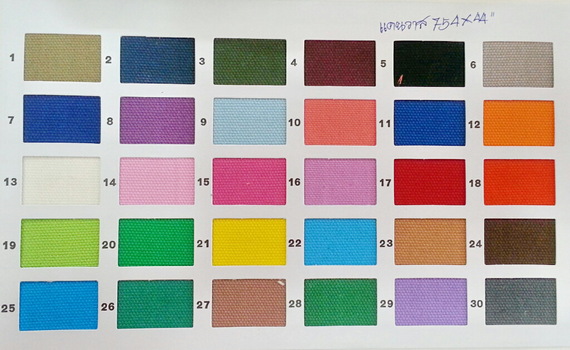 ผ้าแคนวาส สี