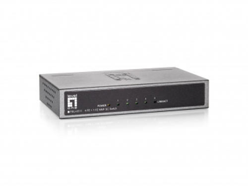 5-Port Fast Ethernet Switch, 1 x SC Multi-Mode Fiber, 2km รุ่น FEU-0511