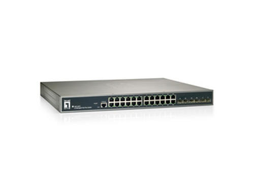 26-Port L2 Managed Gigabit PoE Switch, 802.3at PoE+, 24 PoE Outputs, 4 x SFP/RJ45 Combo, 2 x SFP, 370W รุ่น GEP-2672