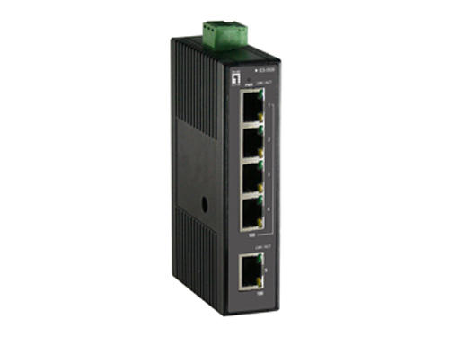 5-Port Industrial Fast Ethernet Switch, DIN-Rail รุ่น IES-0500