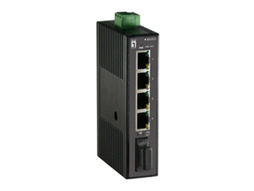 5-Port Industrial Fast Ethernet Switch, DIN-Rail, 1 x SC Multi-Mode Fiber รุ่น IES-0510