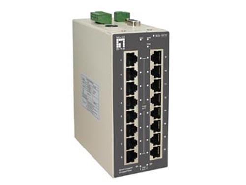 18-Port Industrial L2 Managed Fast Ethernet Switch, DIN-Rail, 2 x RJ45 Gigabit รุ่น IES-1870