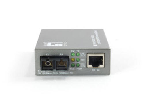 10/100BASE-TX to 100BASE-FX SMF SC PoE PD Converter รุ่น FVT-0104TXFC