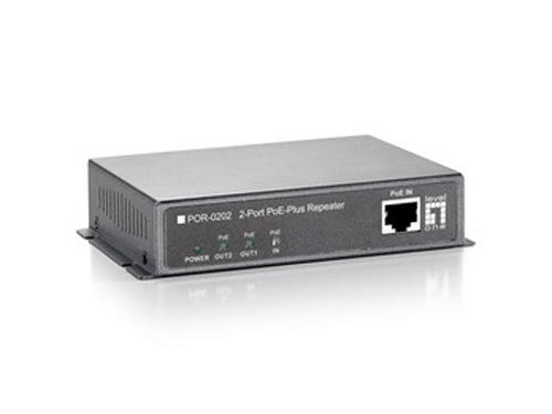 PoE Repeater, 2 Ports, Cascade, 802.3at PoE+ รุ่น POR-0202