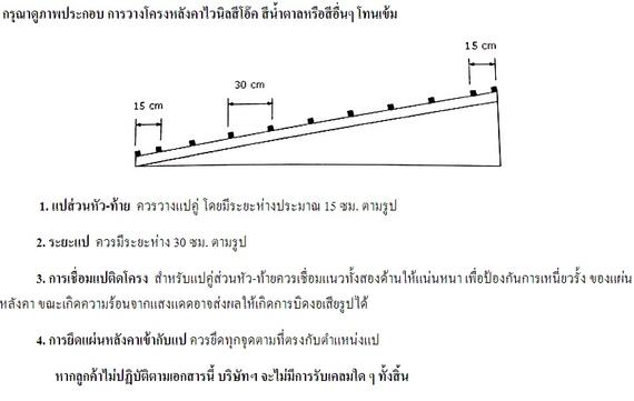 ข้อแนะนำในการติดตั้งแผ่นไวนิล