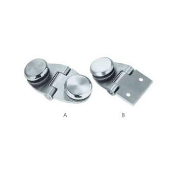 บานพับกระจกโค้ง 1 และ 2 ข้าง รุ่น HG-3604