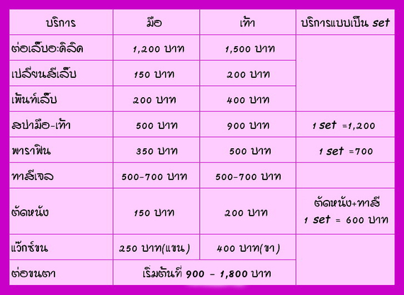 อัตรค่าบริการ