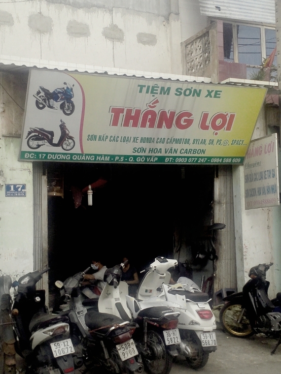 Cửa Hàng Sơn Xe Thắng Lợi