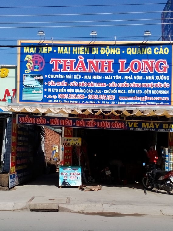 Quảng Cáo Mái Hiên Mái Xếp Thành Long