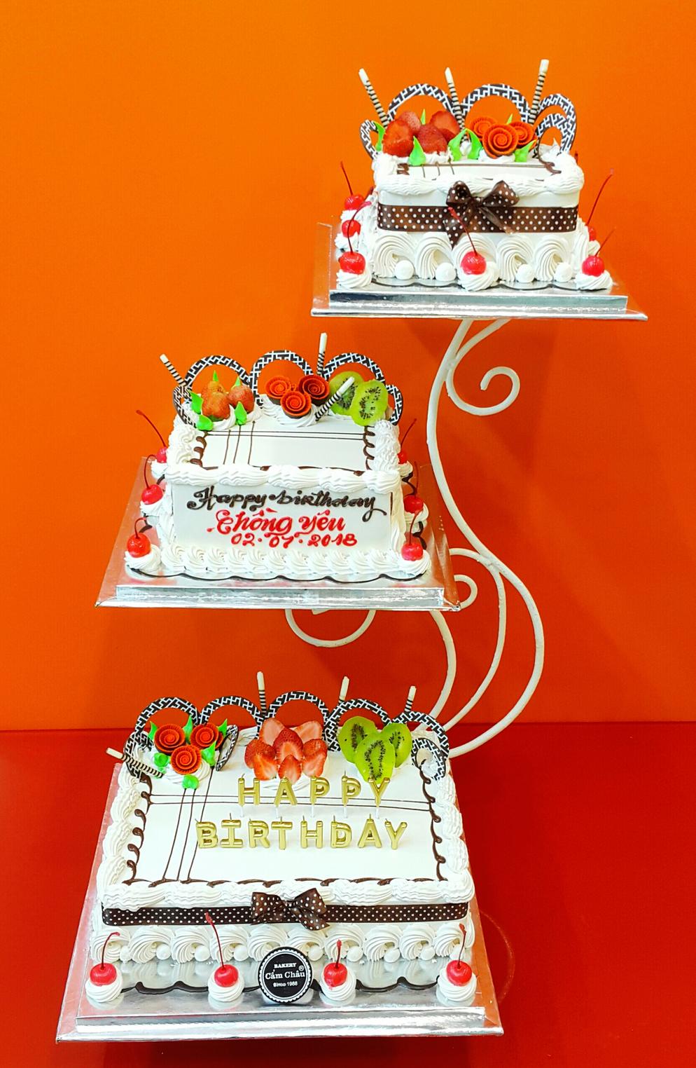 Bánh sinh nhật chocolate 2 tầng 3 tầng AD1870046